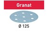 Festool Schleifscheibe Granat STF Ø 125/8 P80, Pack 50 Stück